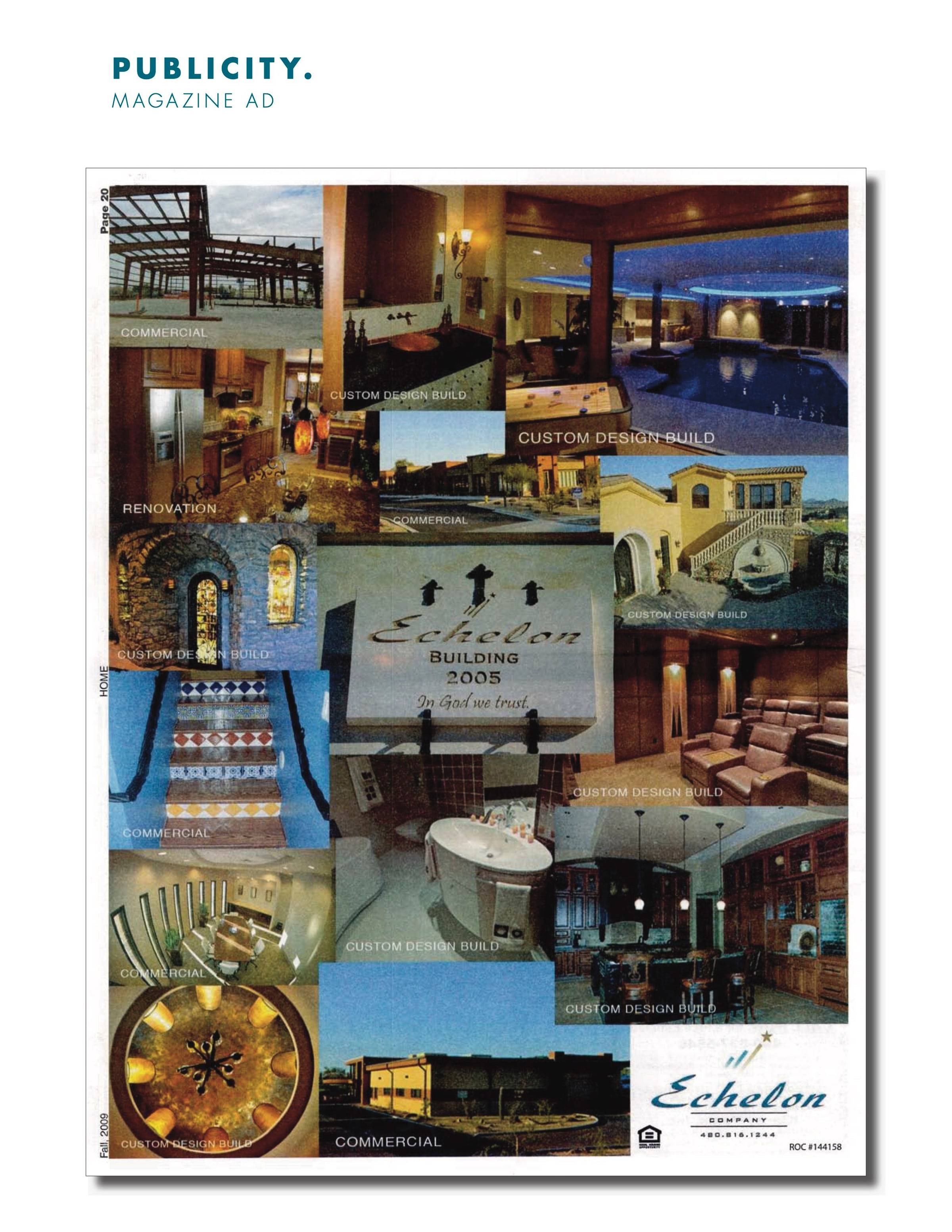 Echelon Building 2005 Magazine Ad
