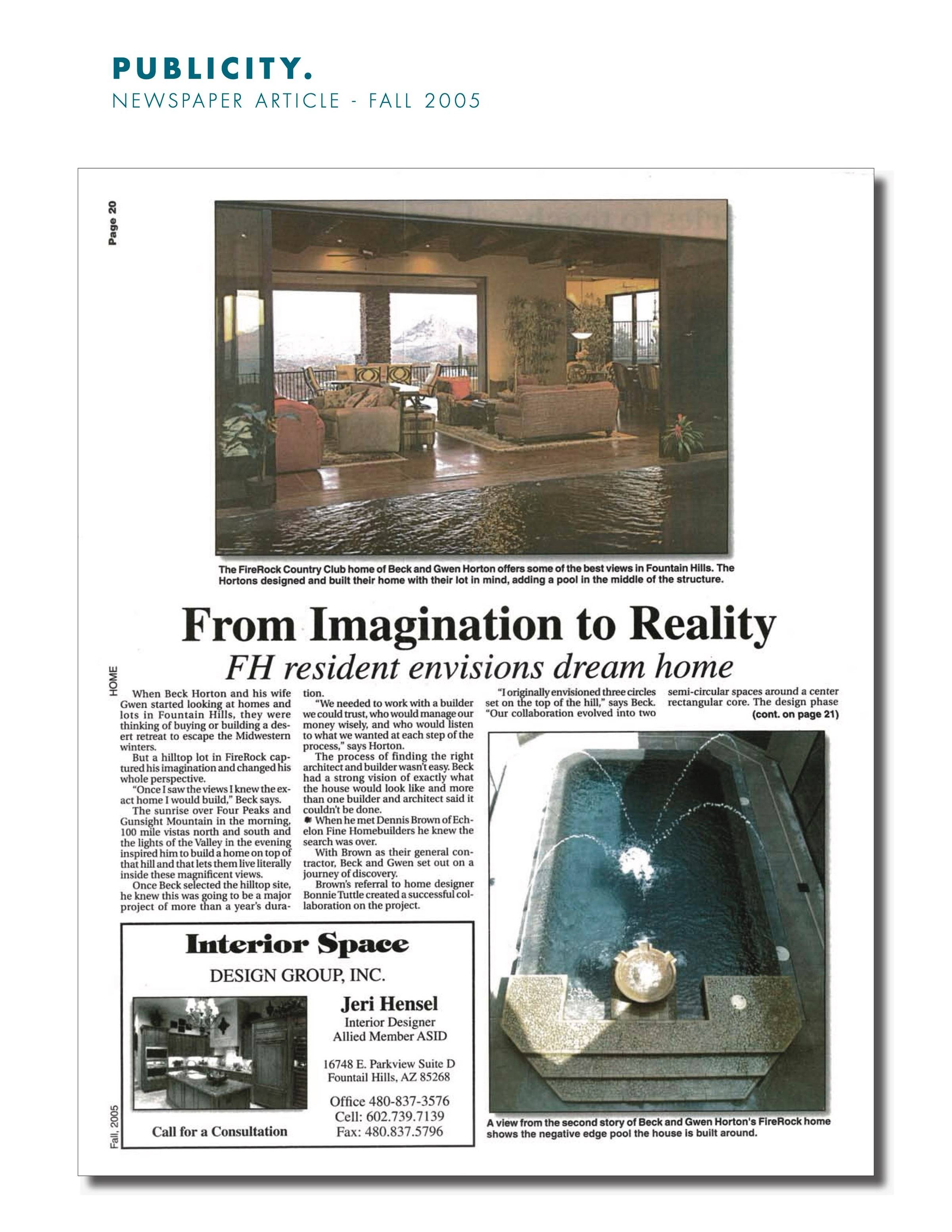 From Imagination to Reality - FH Resident Envisions Dream Home
