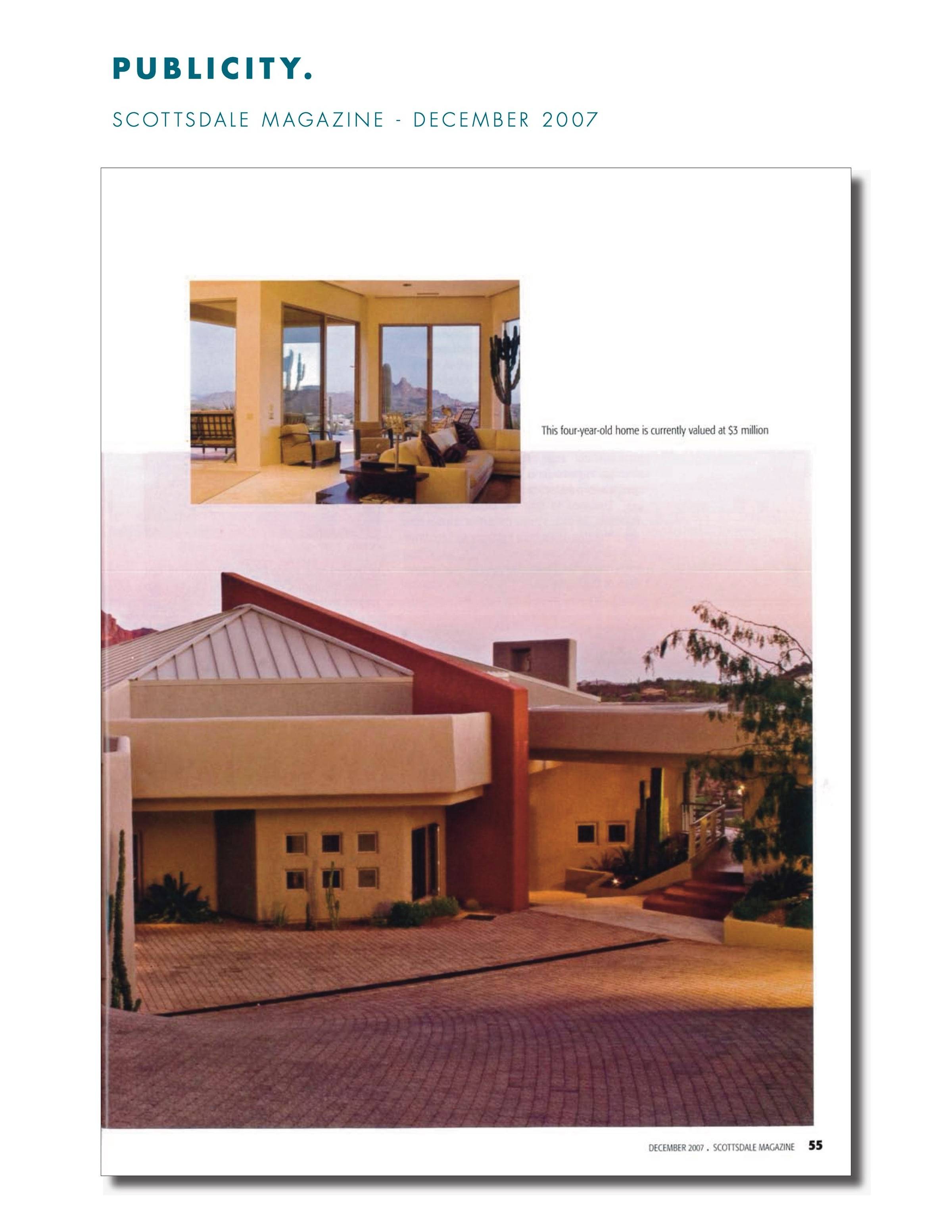 Scottsdale Magazine - December 2007 - Page 1
